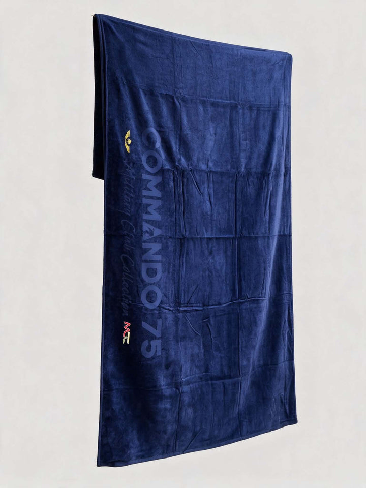 serviette de plage "Militari Club" Bleu Marine – Commando75