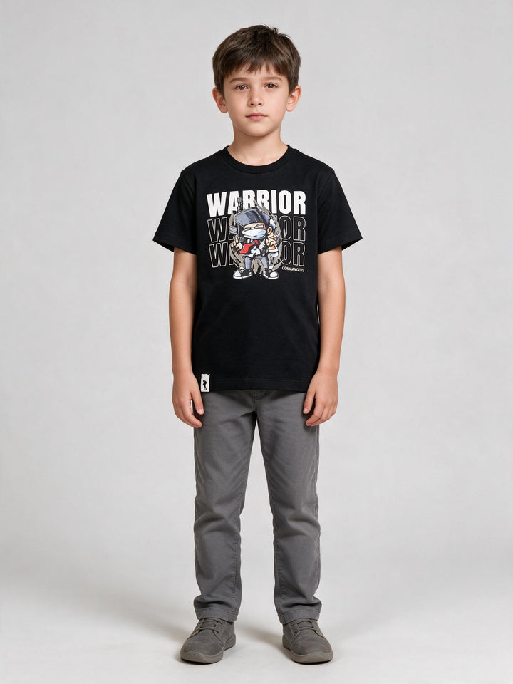 T-shirt Junior WARRIOR Noir