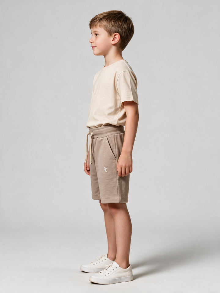 Short en Molleton Junior Taupe