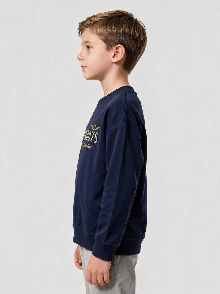 Sweatshirt Junior COMMANDO 75 Marine