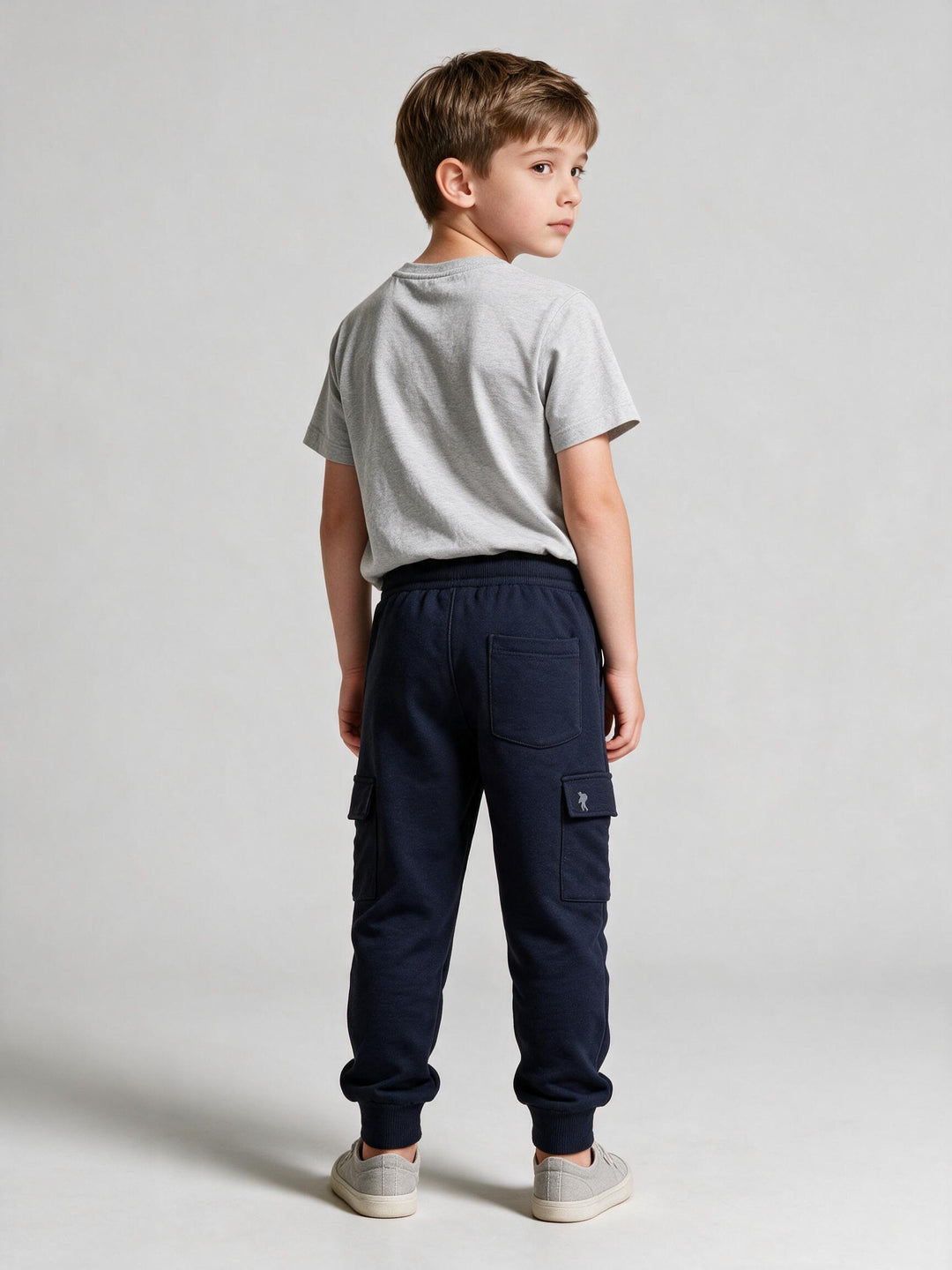 Pantalon Junior Marine à Poches