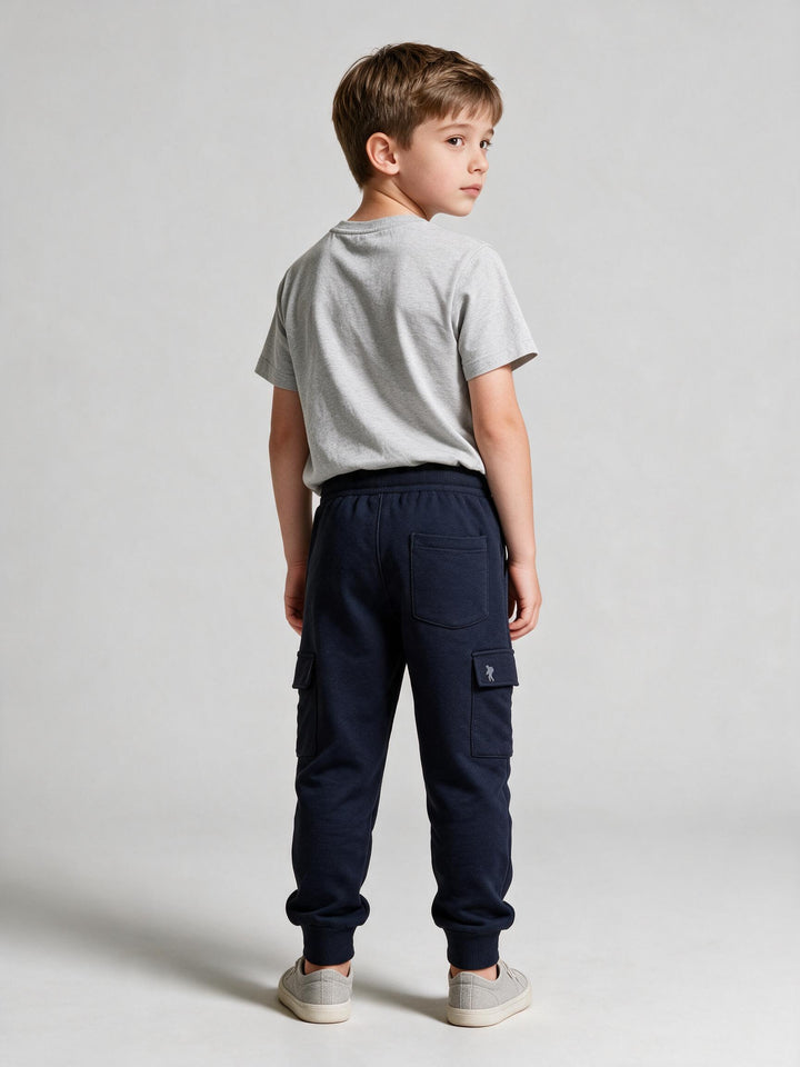 Pantalon Junior Marine à Poches