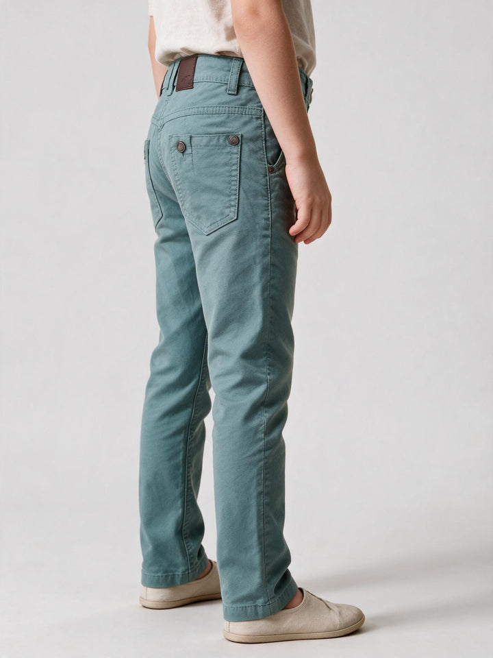 Pantalon Chino Junior Vert Sauge