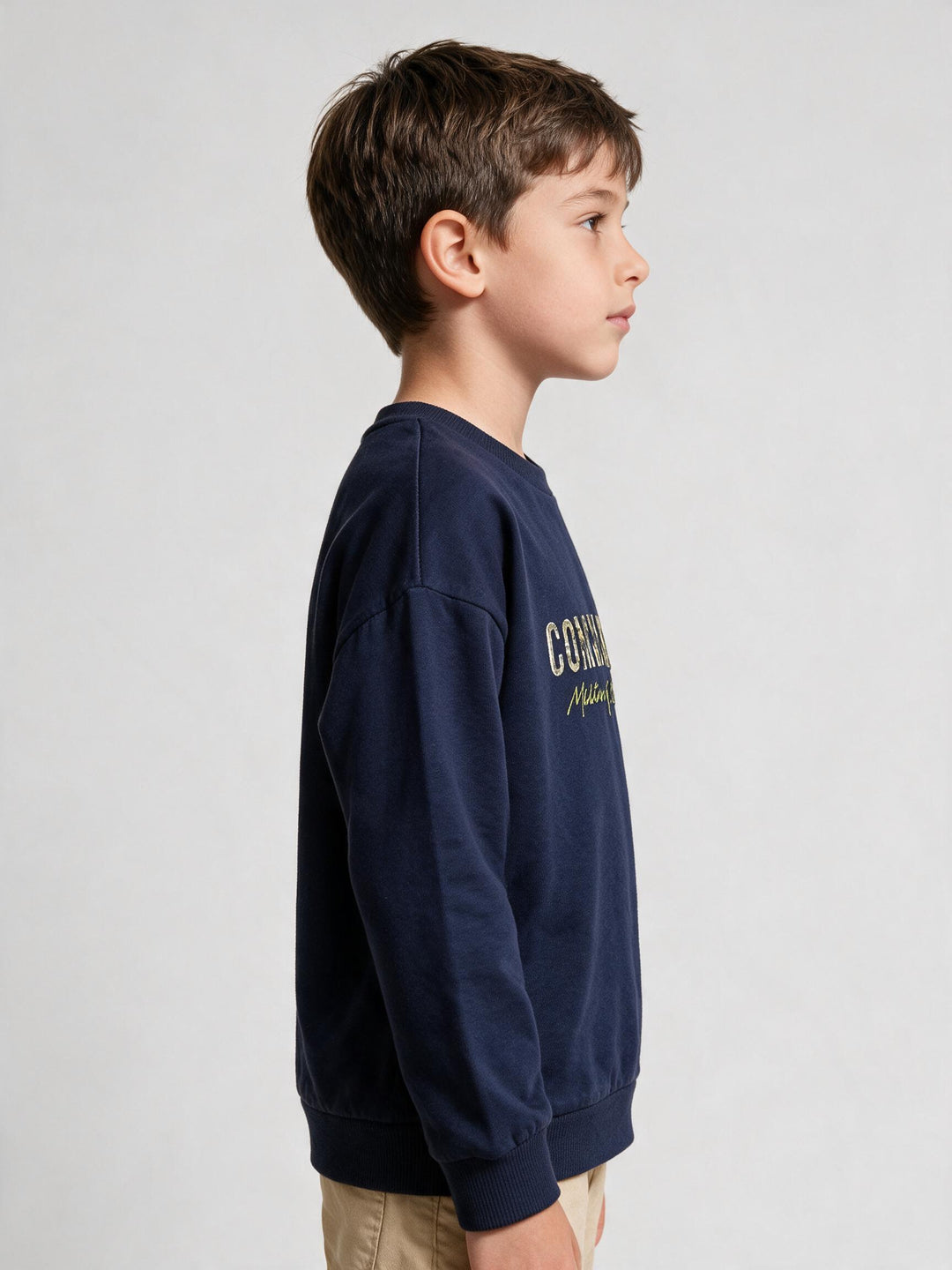 Sweatshirt Junior COMMANDO 75 Marine