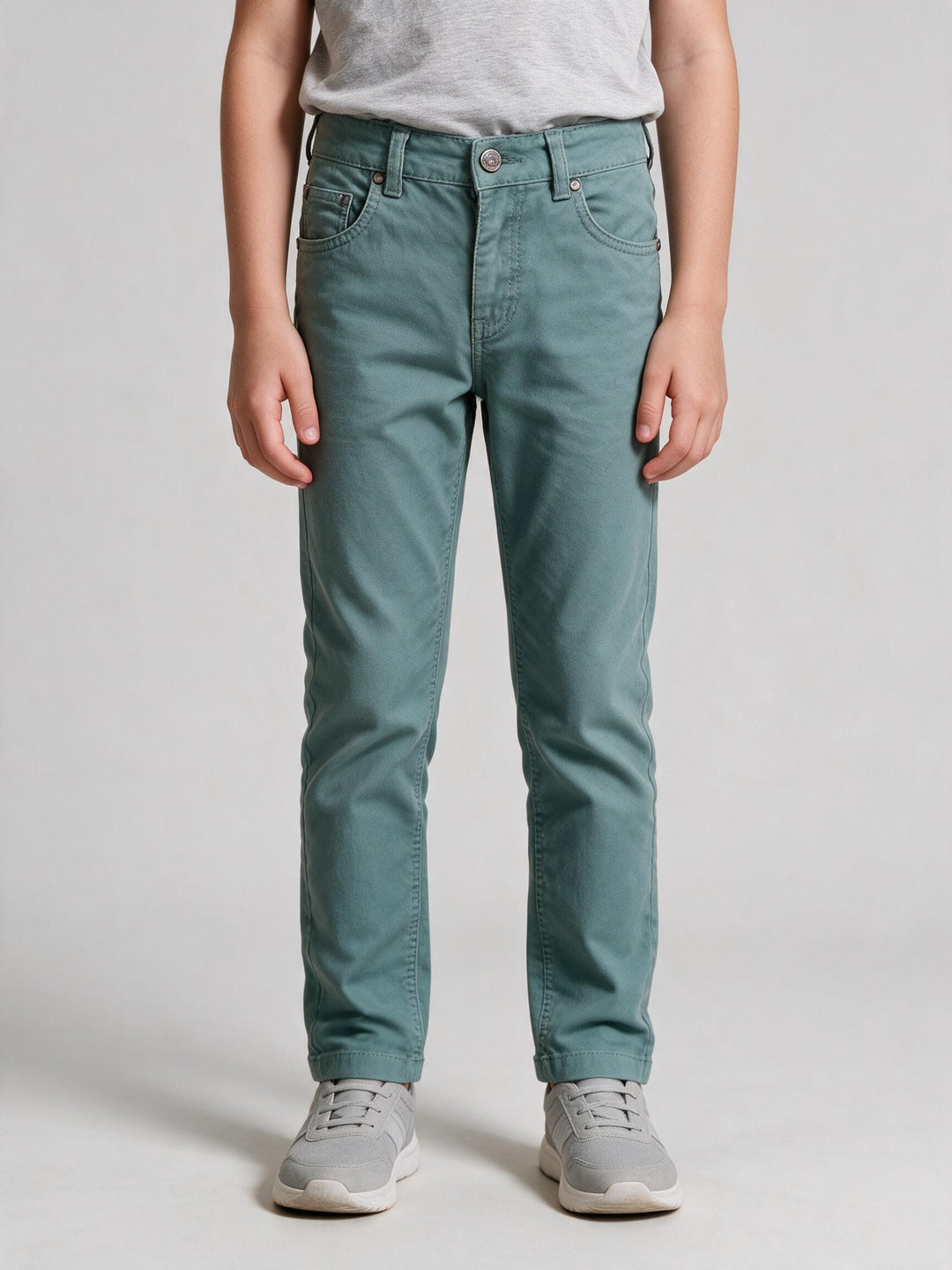 Pantalon Chino Junior Vert Sauge