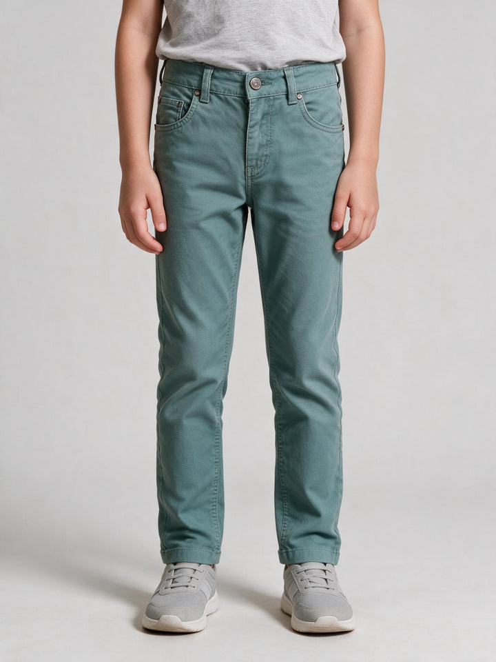 Pantalon Chino Junior Vert Sauge