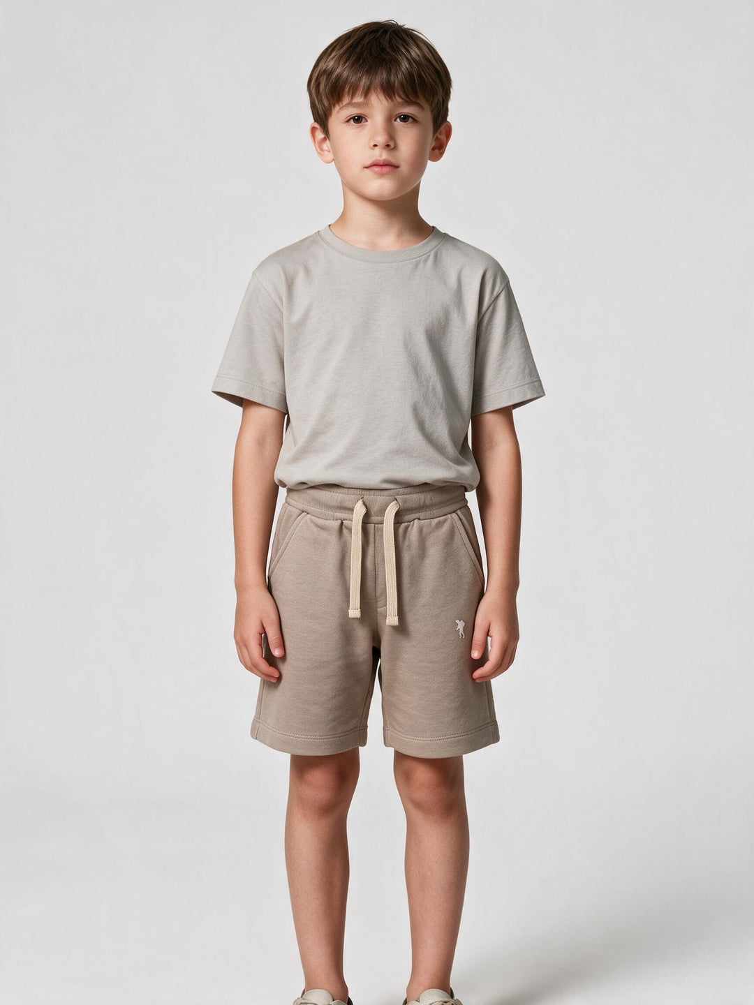 Short en Molleton Junior Taupe