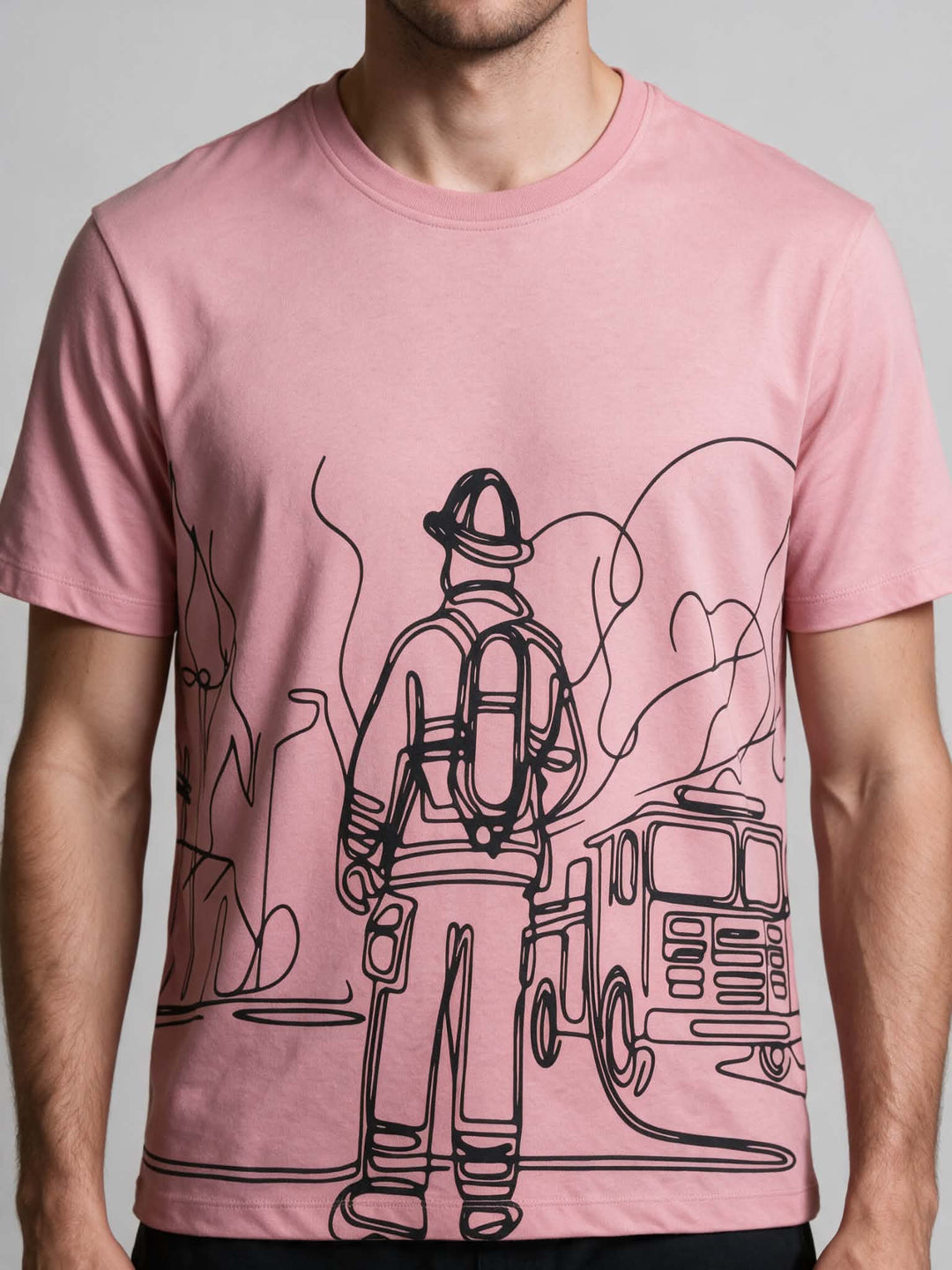 T-Shirt Ligne Pompier
