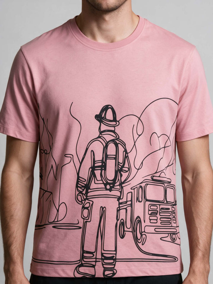 T-Shirt Ligne Pompier