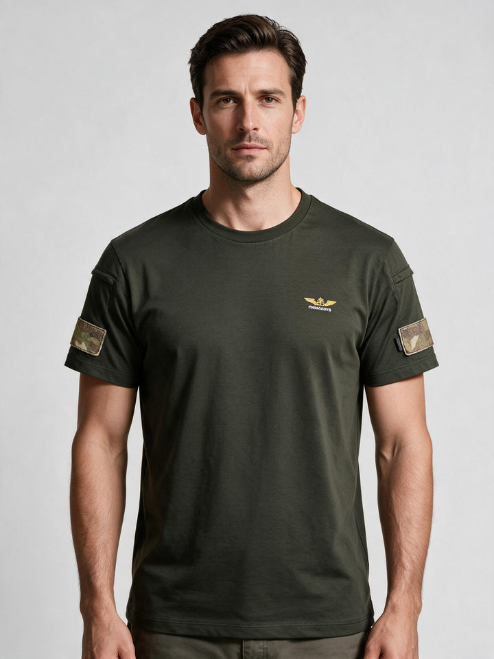 T-shirt Tactique Commando 75 — Vert Olive
