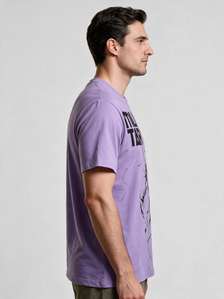 T-Shirt Graphic "Militari" — Violet