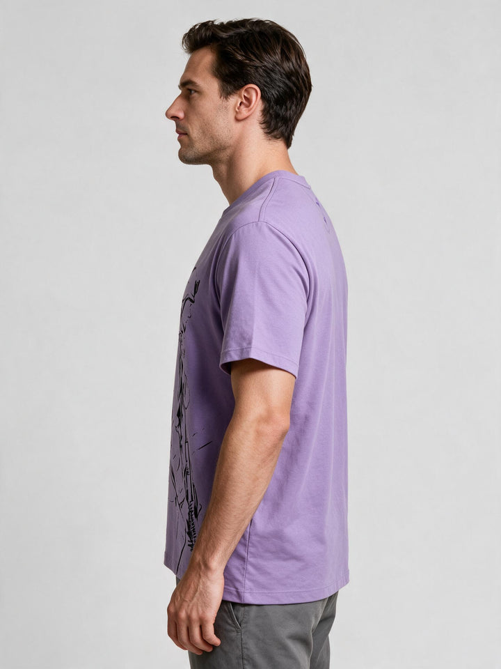 T-Shirt Graphic "Militari" — Violet