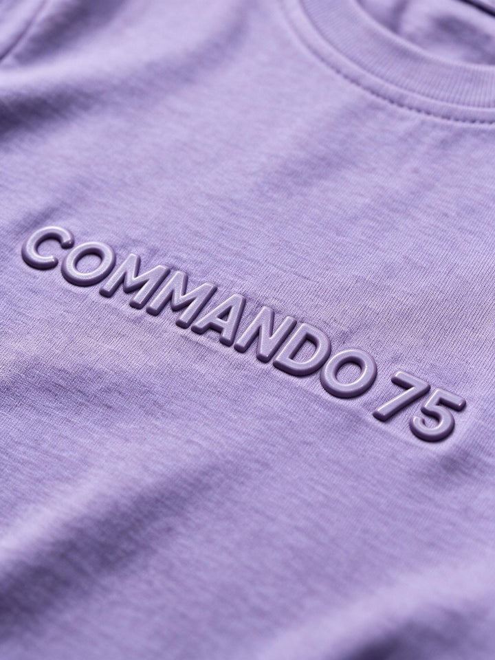 T-Shirt Embossed Commando 75 — Violet Mauve