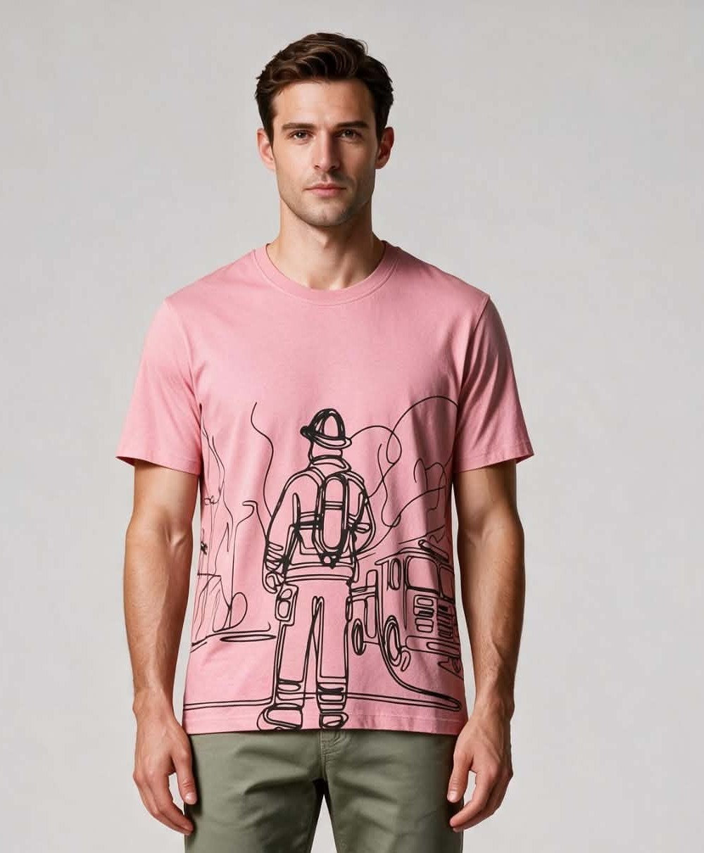 T-Shirt Ligne Pompier
