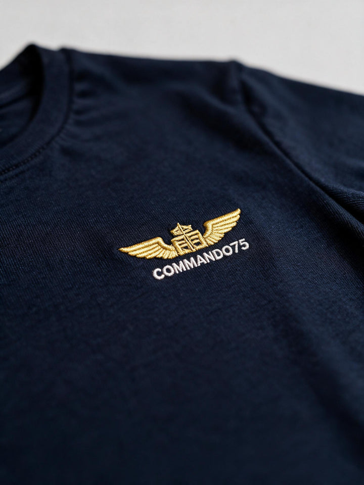 T-Shirt Tactique Commando 75 — Bleu Marine