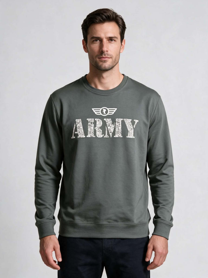 Sweatshirt "ARMY " Vert Kaki – Commando75
