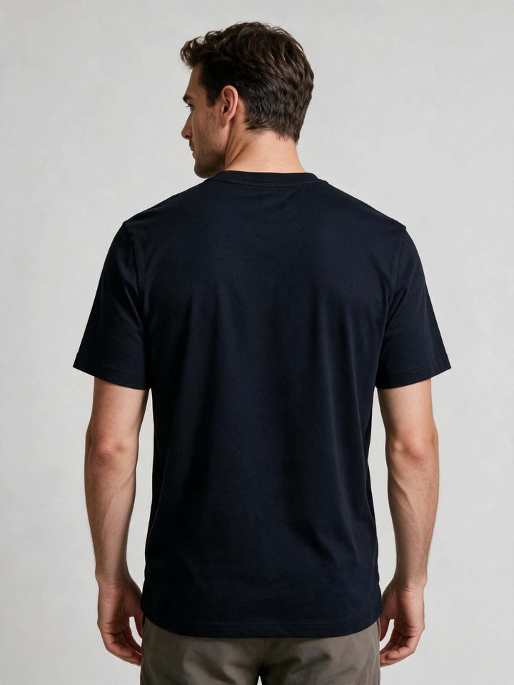 T-Shirt Embossed Commando 75 — Bleu Marine