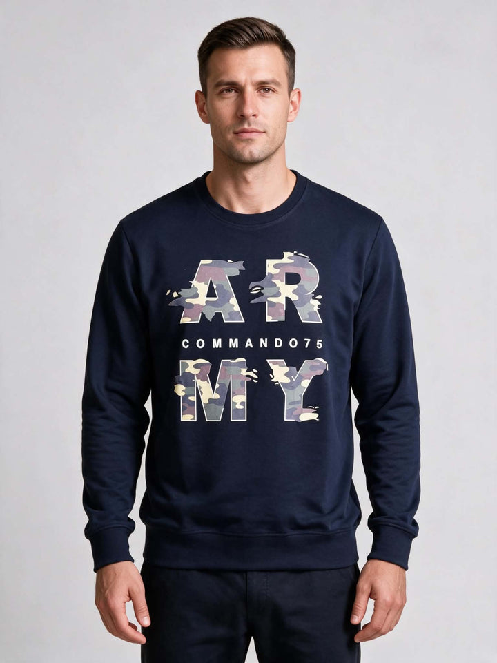 Sweatshirt "ARMY " Bleu Marine – Commando75