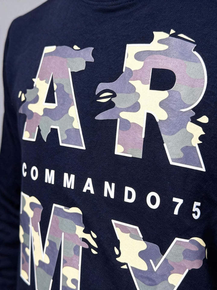 Sweatshirt "ARMY " Bleu Marine – Commando75