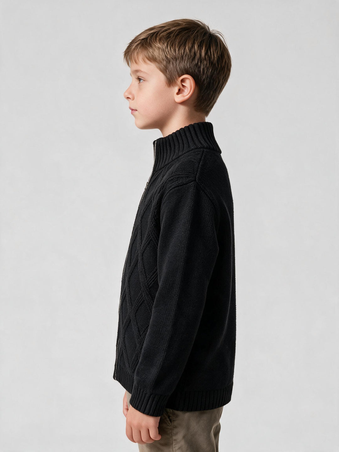 Cardigan Zippé Noir