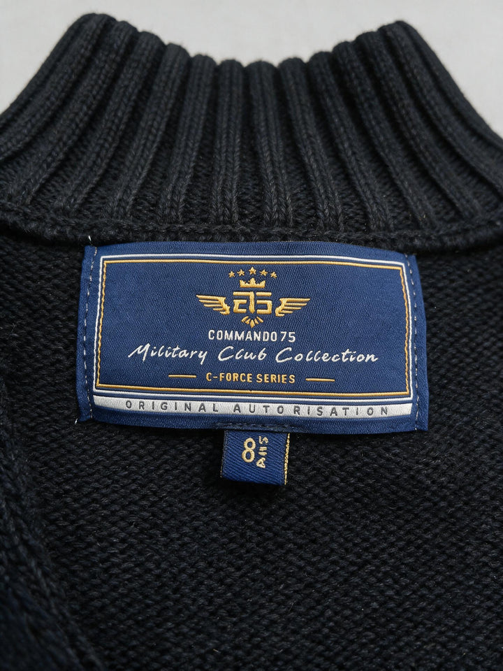Cardigan Zippé Noir